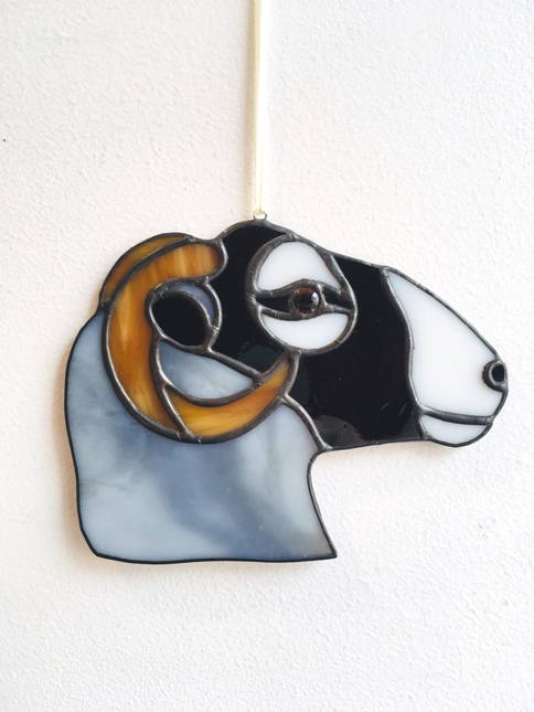 'Swaledale Sheep Head' by artist Eddy Crick